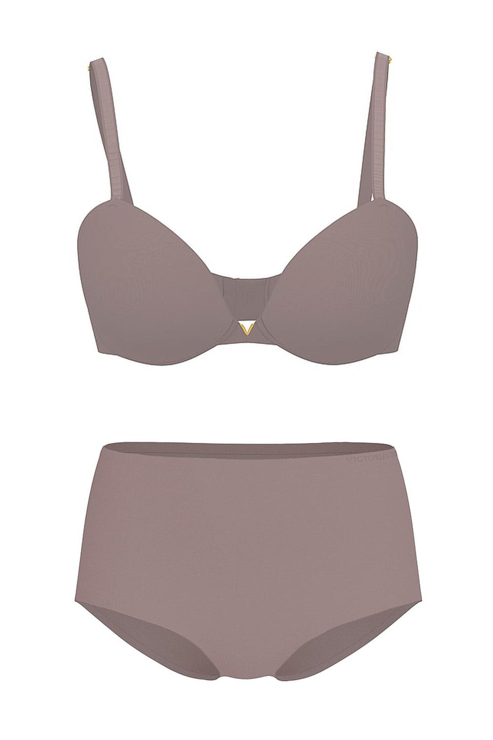 Гладкий комплект пуш-ап 759628913 cacao Victoria`s Secret