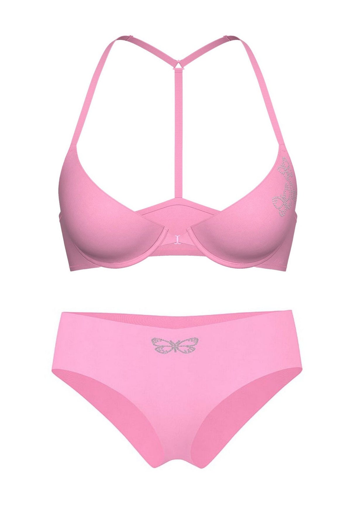 Комплект білизни зі стразами 813815251 rose Victoria`s Secret