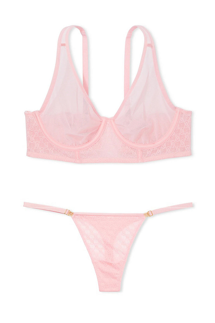 Комплект белья из микросетки 829407519 rose