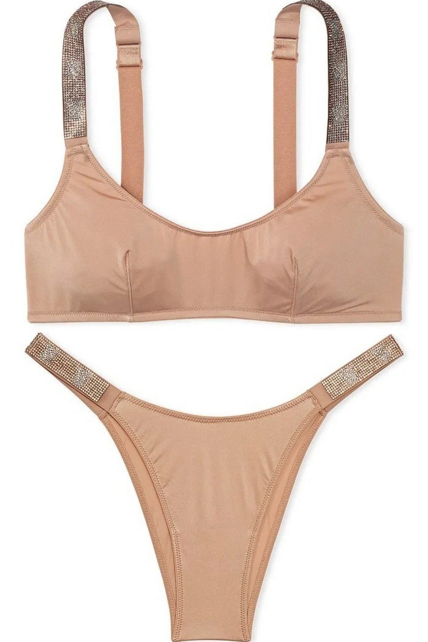 Комплект со стразами 87041352 beige