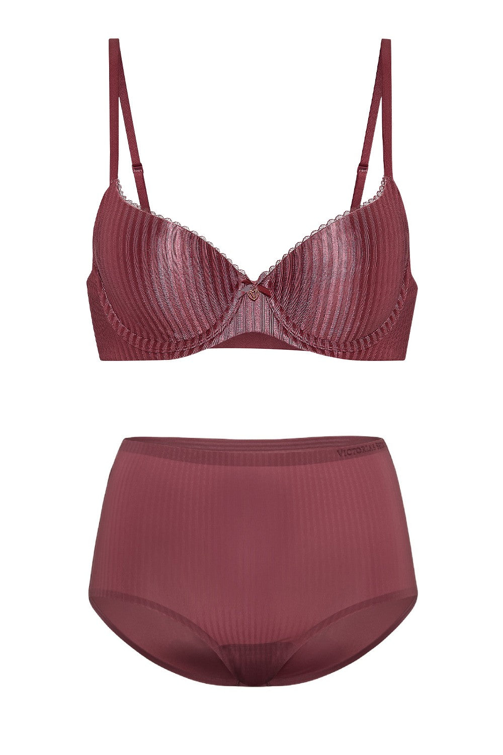 Комплект білизни в смужку 874034690 rose Victoria`s Secret