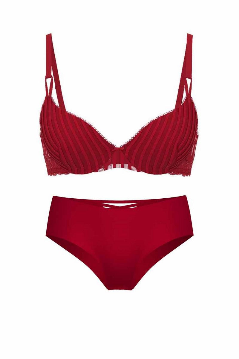 Комплект білизни пуш-ап 974208859 bordo Victoria`s Secret