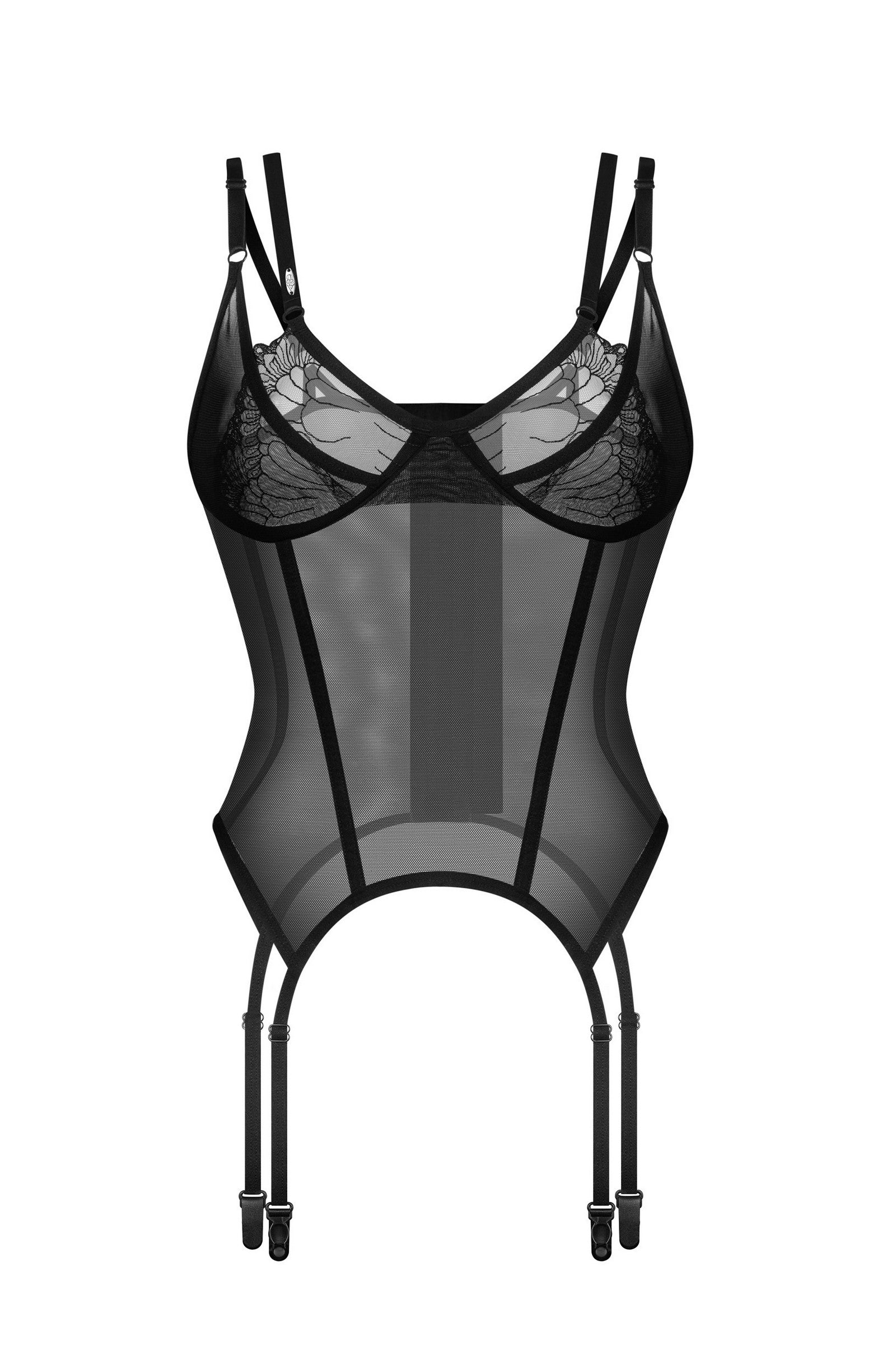 Корсет из микросетки Arrowel black