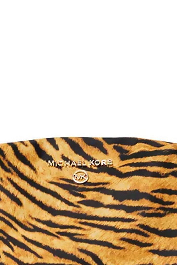 Косметичка з принтом 174716377 black/gold Michael Kors логотип