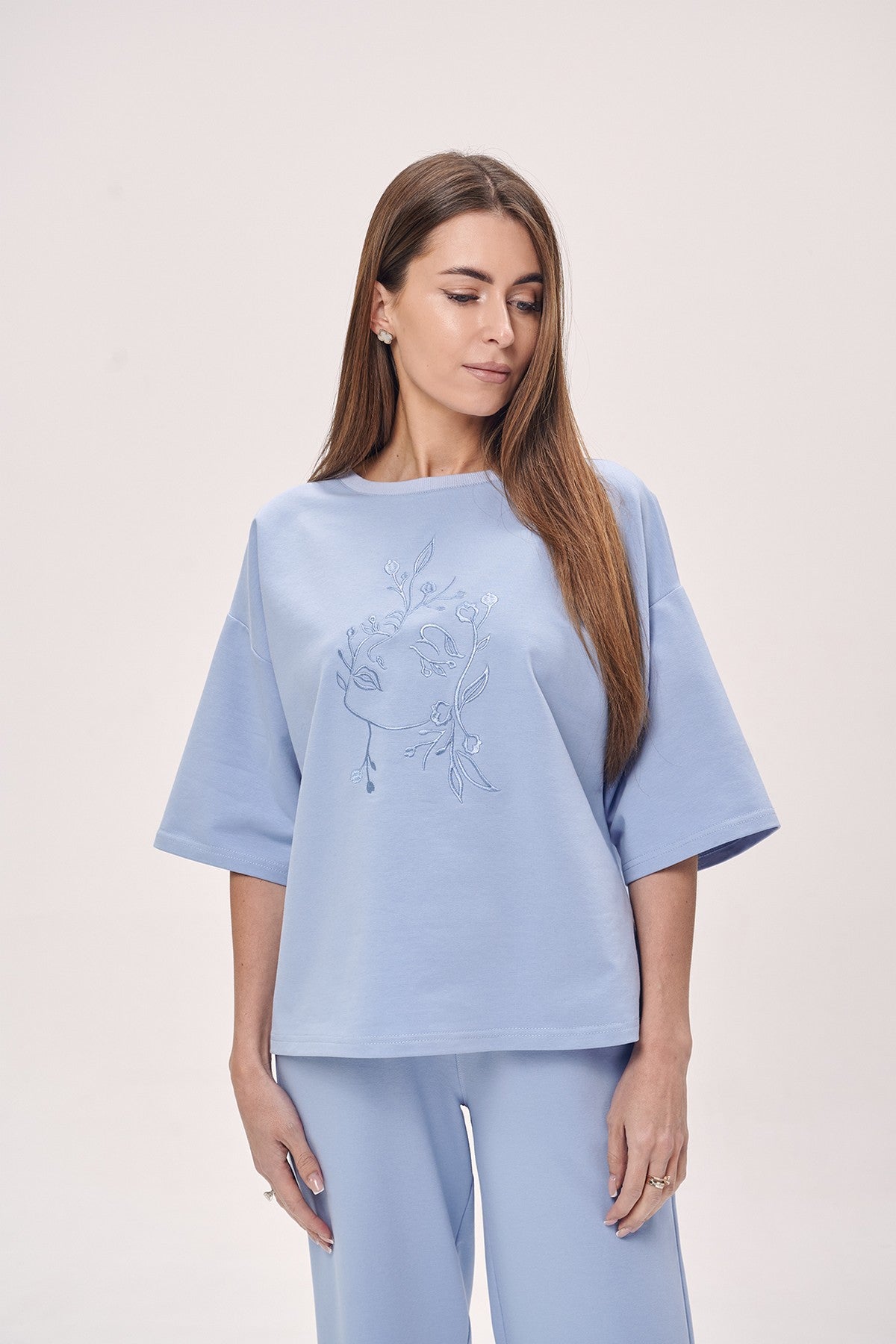 Трикотажный костюм 1614 blue