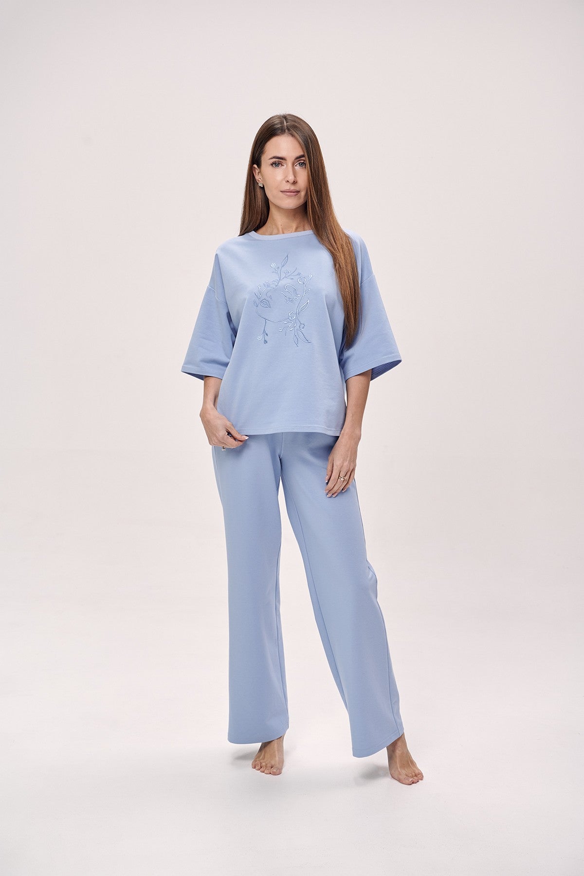 Трикотажный костюм 1614 blue