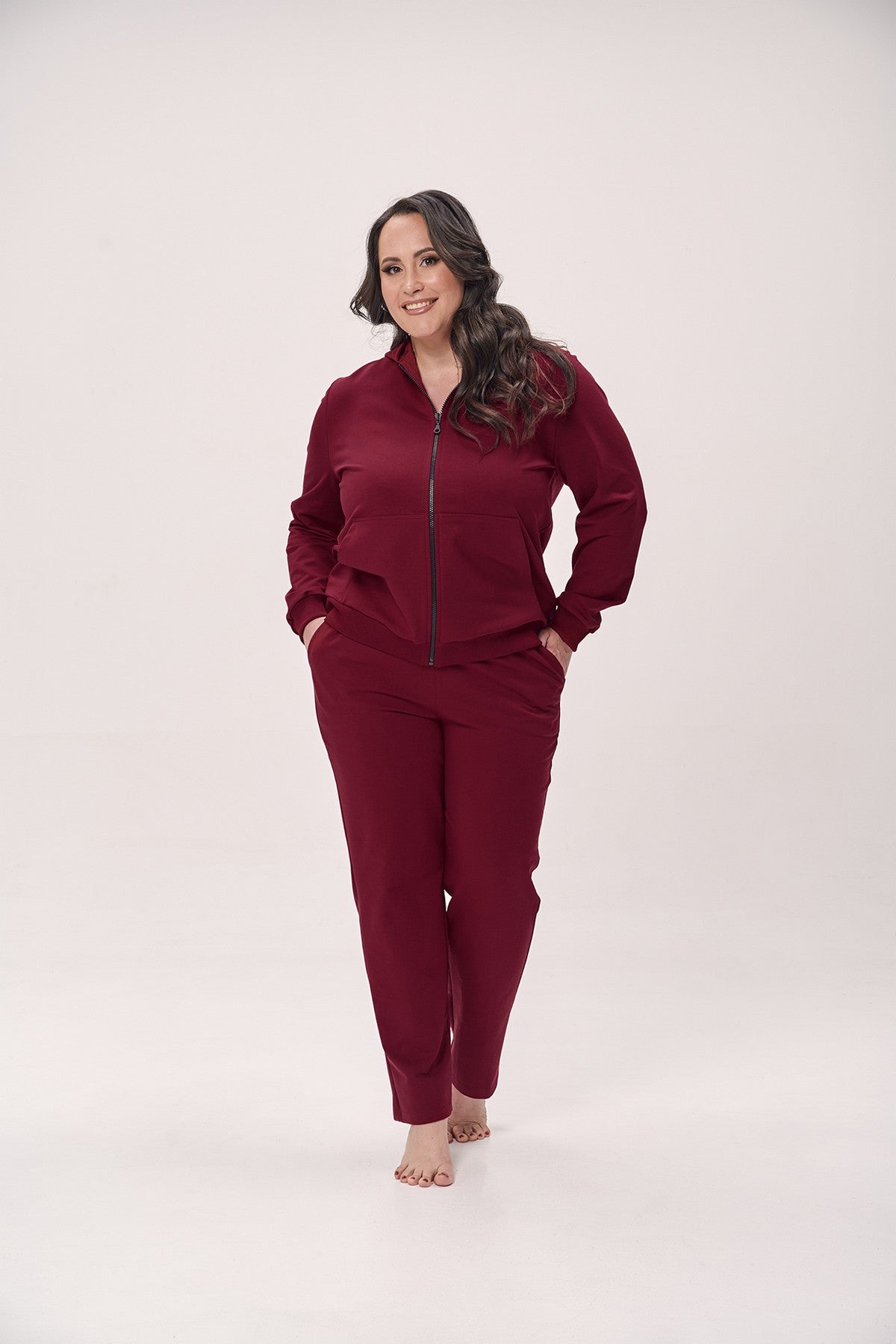 Трикотажный костюм 1616 bordo