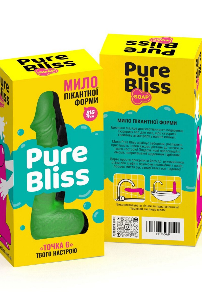 Крафтове мило-член Big Green SO6368 Pure Bliss коробка