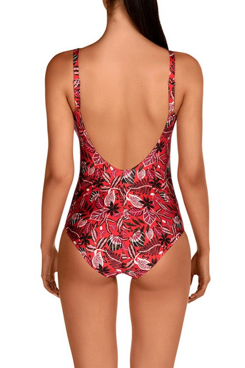 Сдельный купальник 1709 red