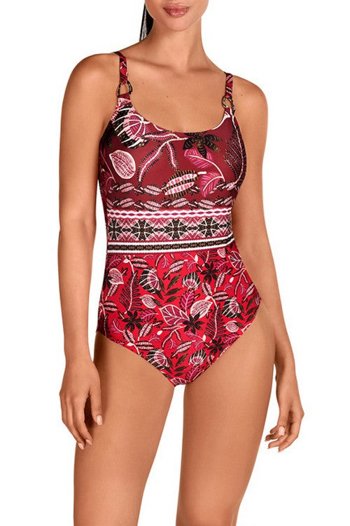 Суцільний купальник 1709 red