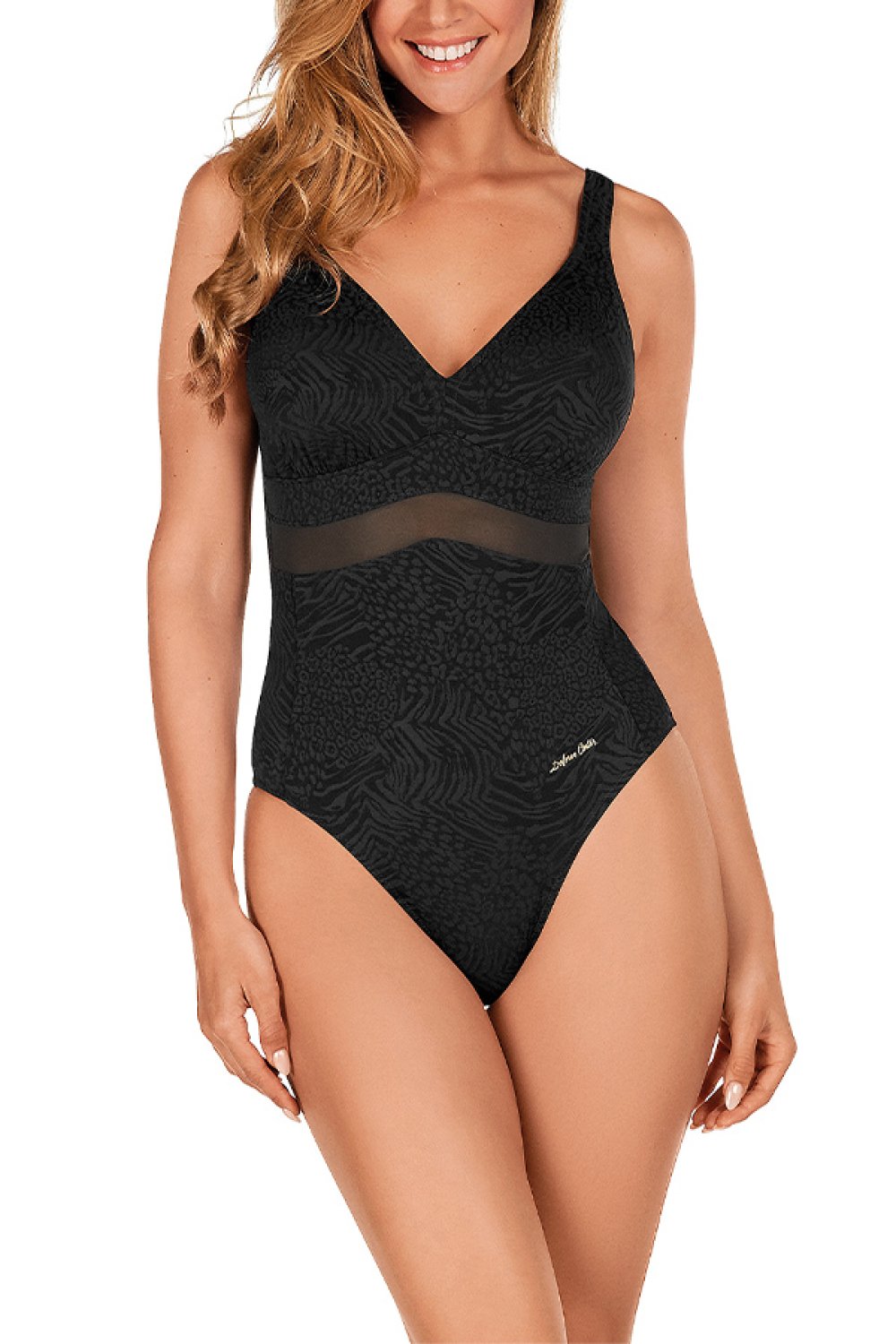 Суцільний купальник з корекцією 1803C black