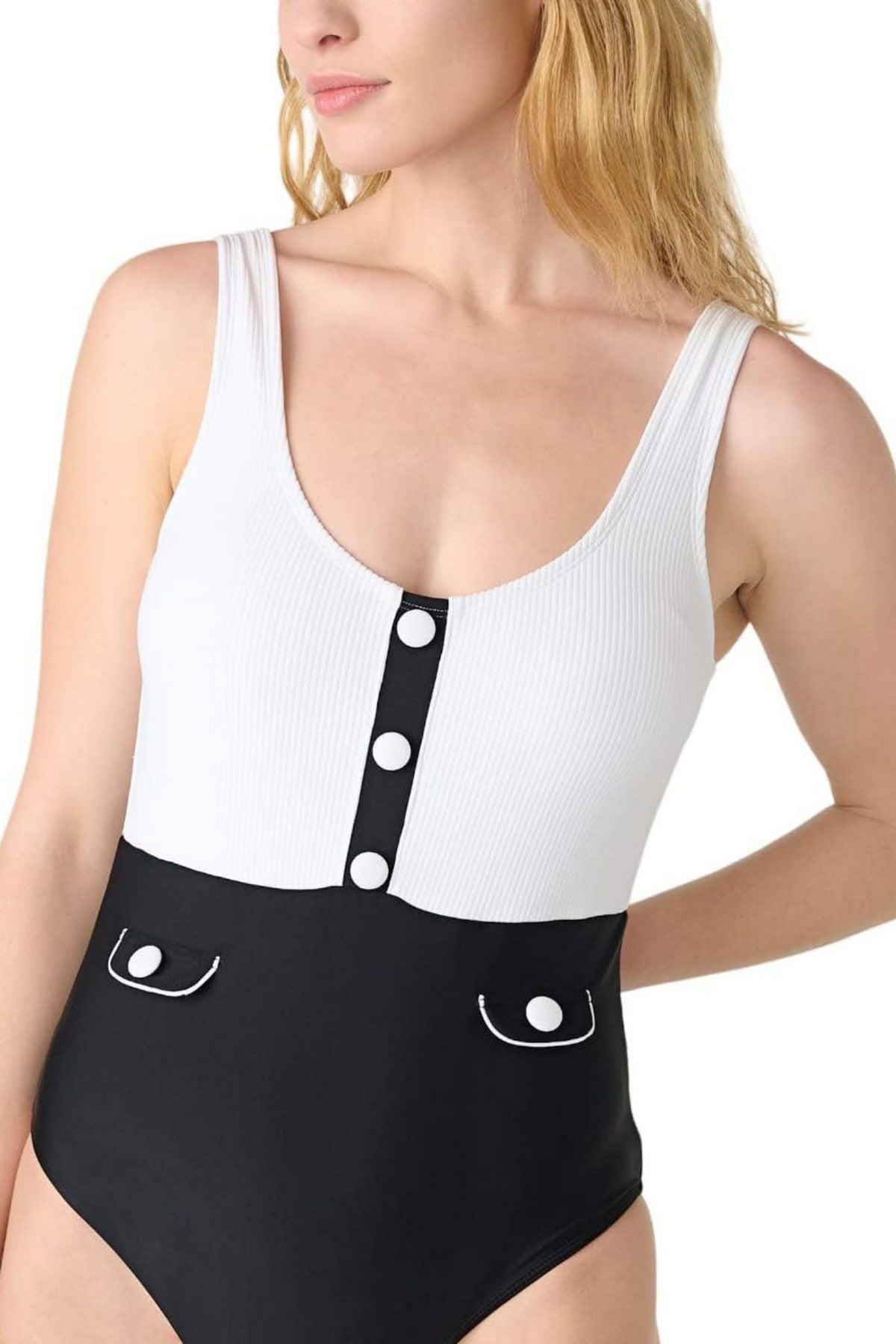 Сдельный купальник 322151670 black/white