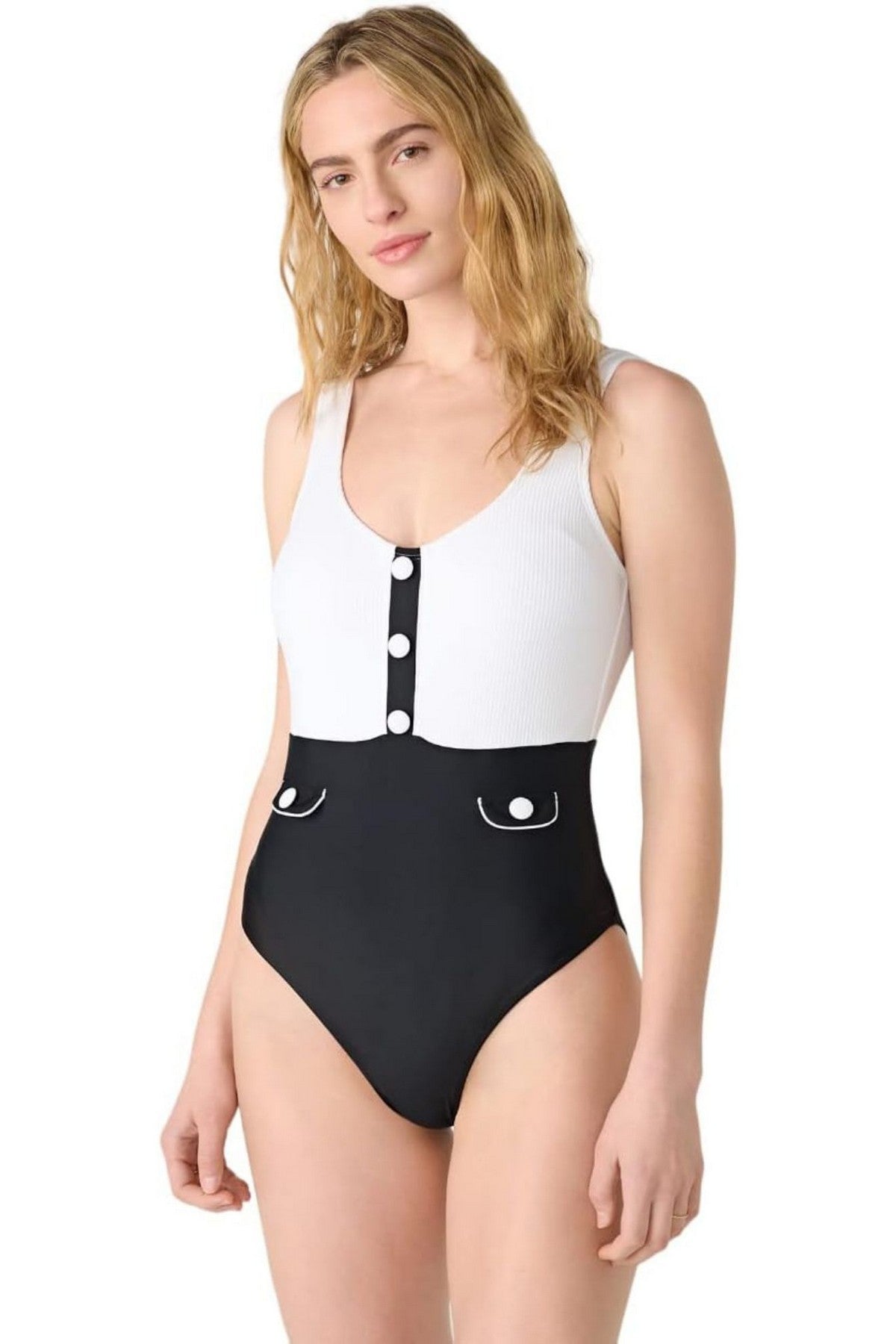 Сдельный купальник 322151670 black/white