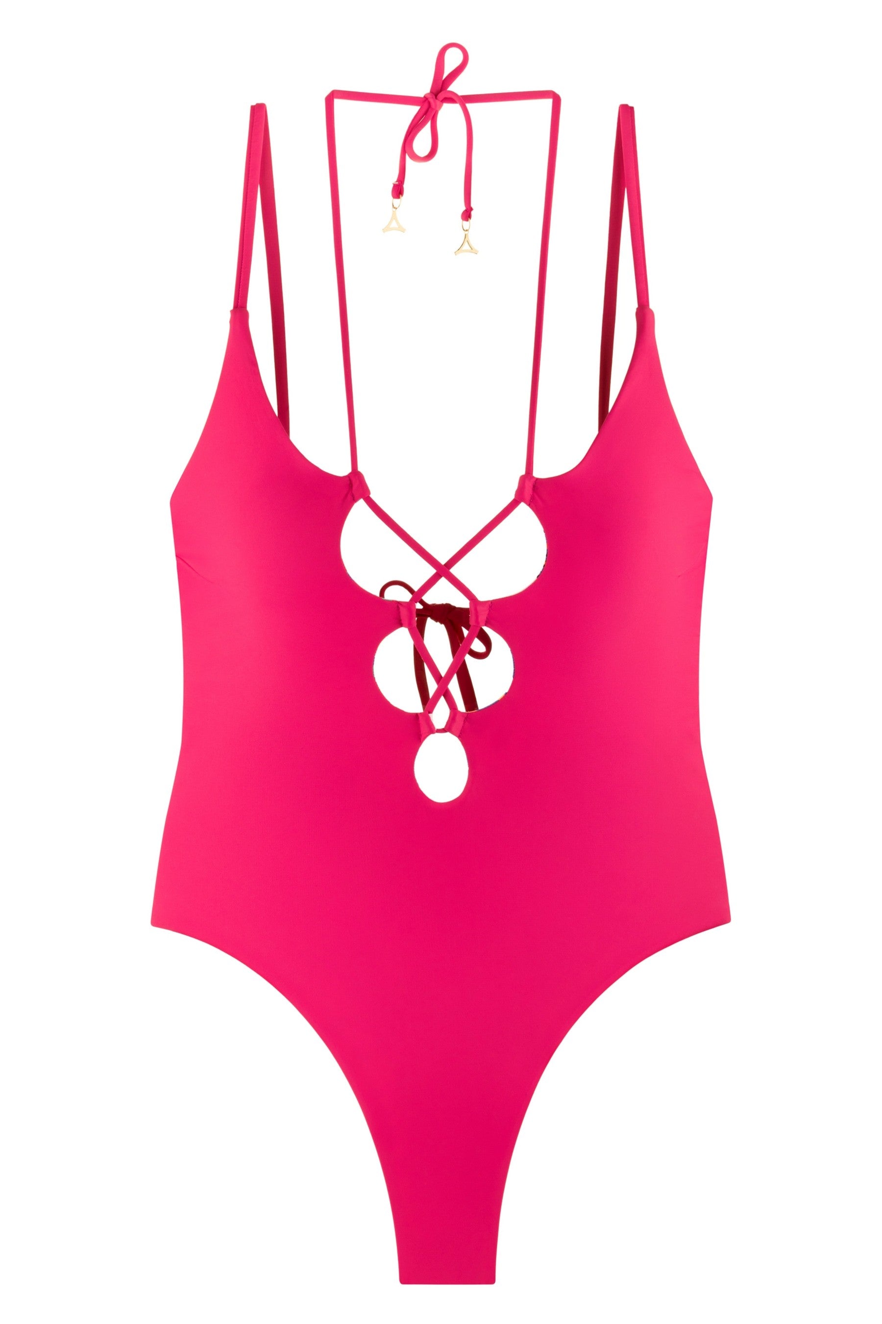 Двусторонний купальник 409-148/406 fuchsia