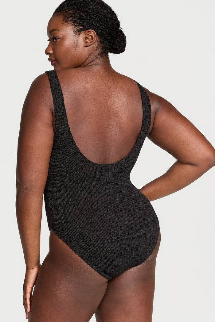 Купальник із жатої тканини 355992167 black Victoria`s Secret спина
