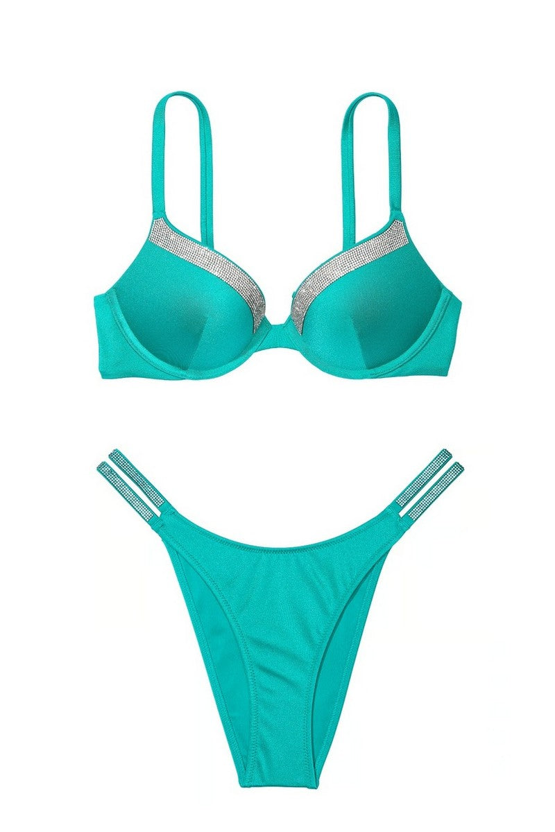 Раздельный купальник со стразами 571277885 azure