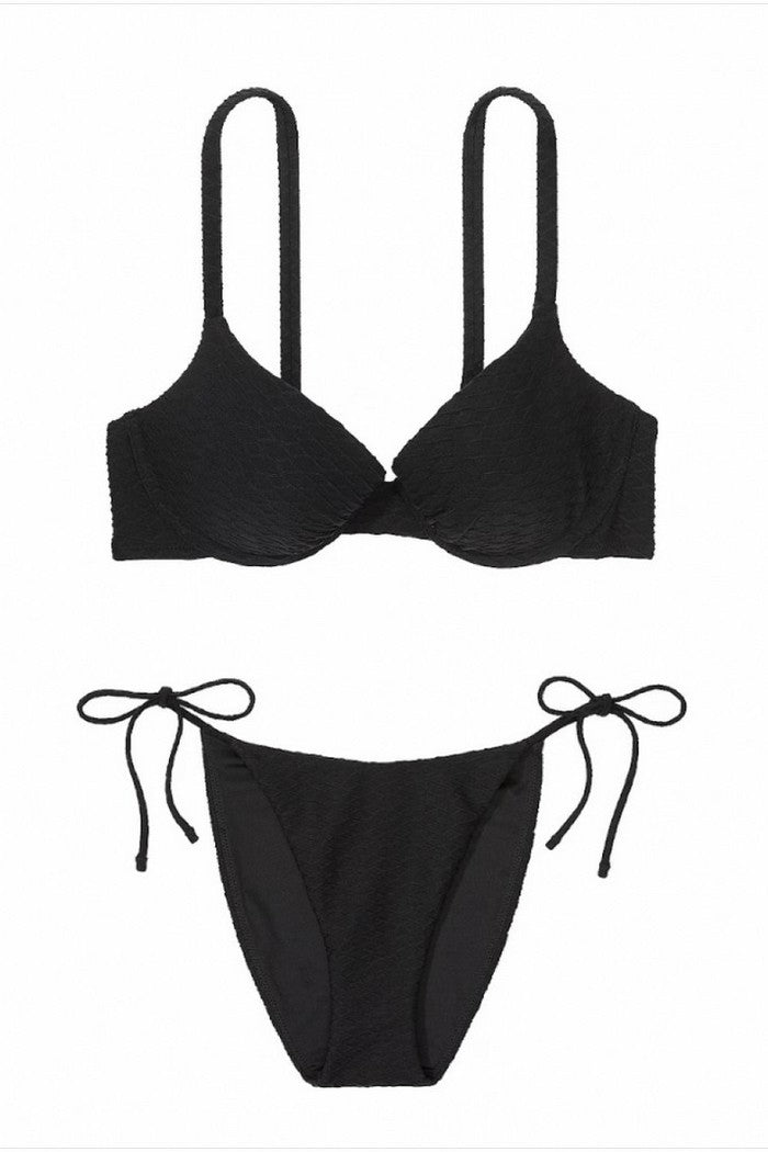 Раздельный купальник пуш-ап 629119966 black