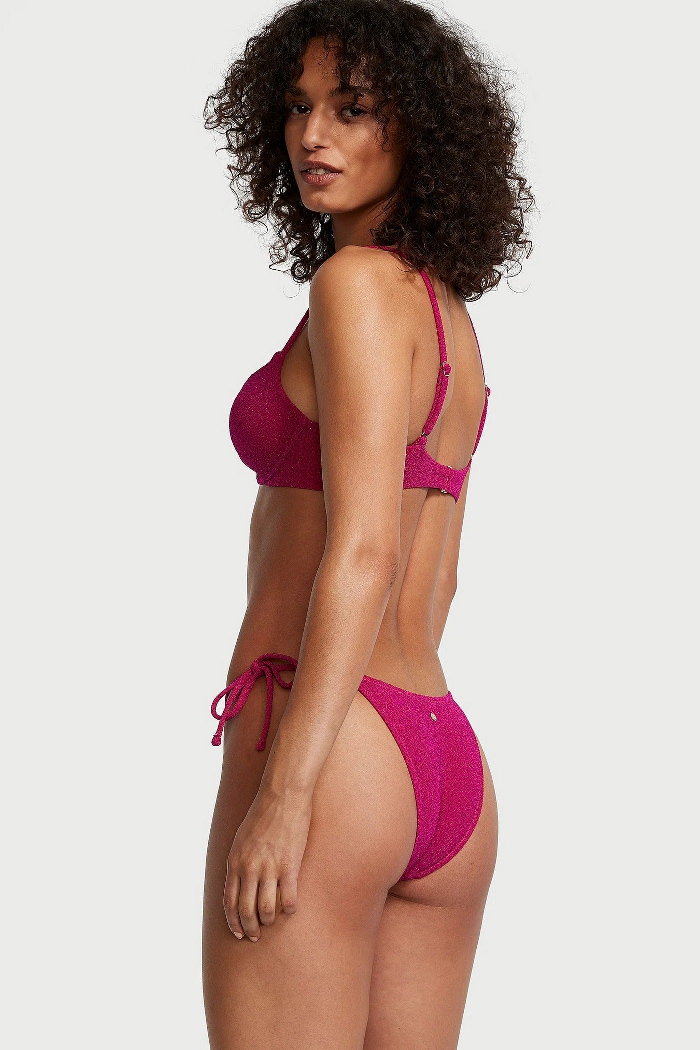 Купальник бикини с люрексом 97755840 pink