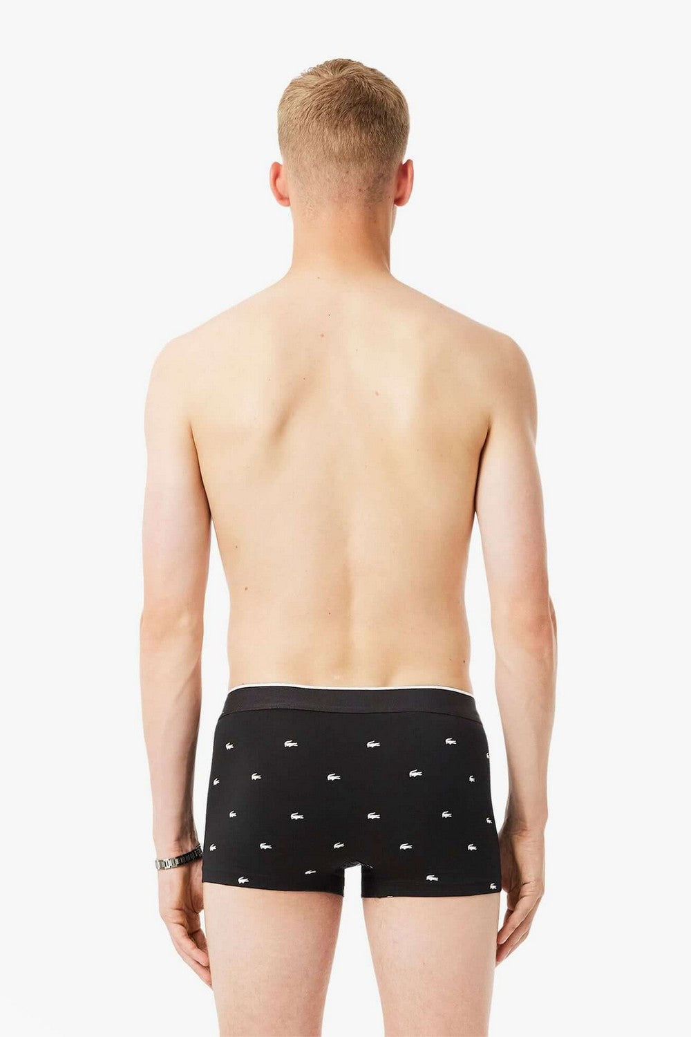 Чоловічі труси шорти 173086964 (3 шт.) black Lacoste спина