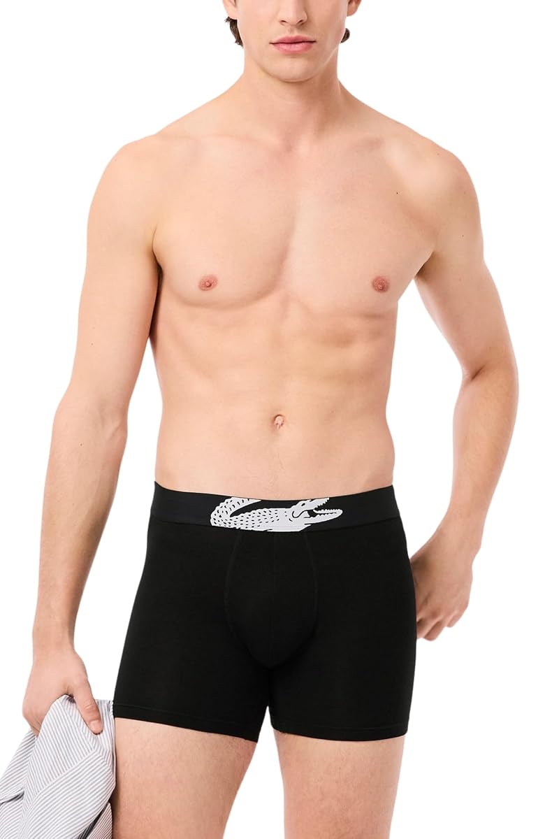 Чоловічі труси шорти 320111867 (3 шт.) black Lacoste