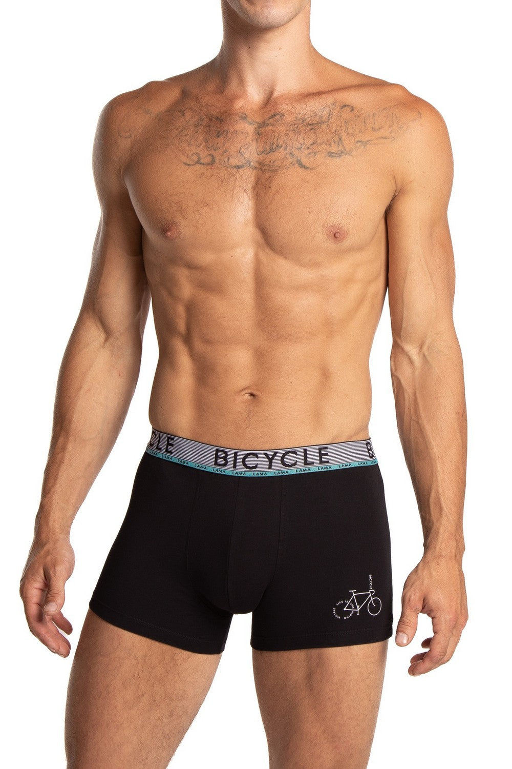 Мужские трусы шорты 1064SZG black/turquoise (2 шт.)