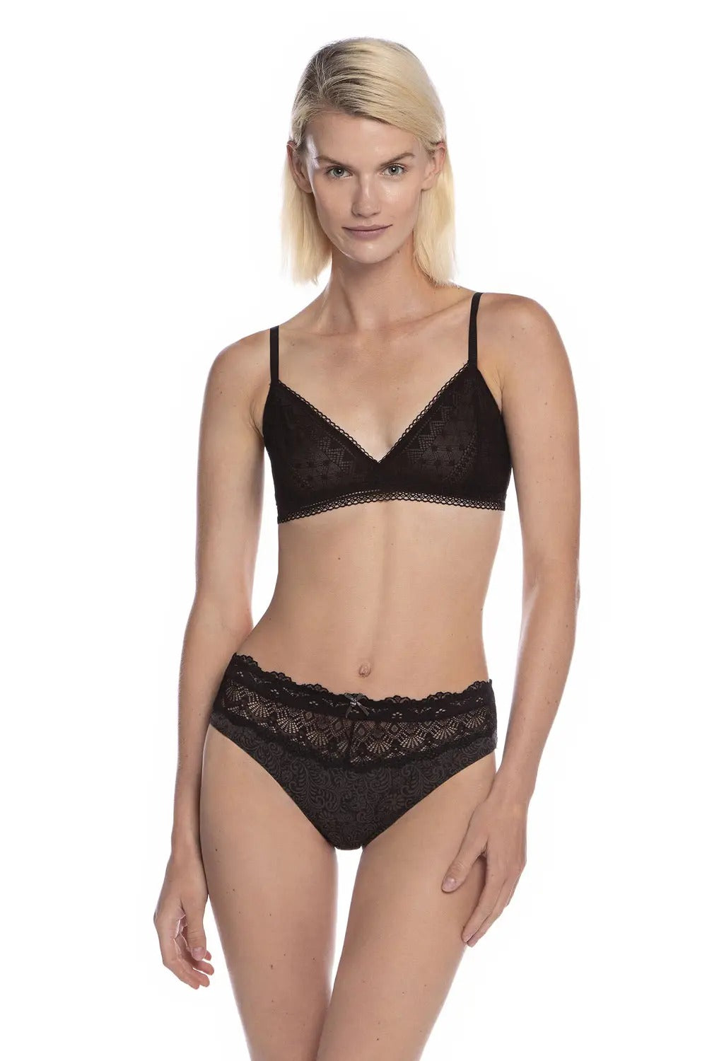 Хлопковые трусики слип 1526BIEX (2 шт.) black