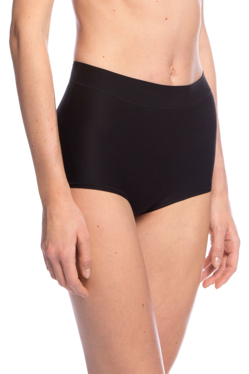 Эластичные высокие трусики-шорты FIT6000SZ-02 black