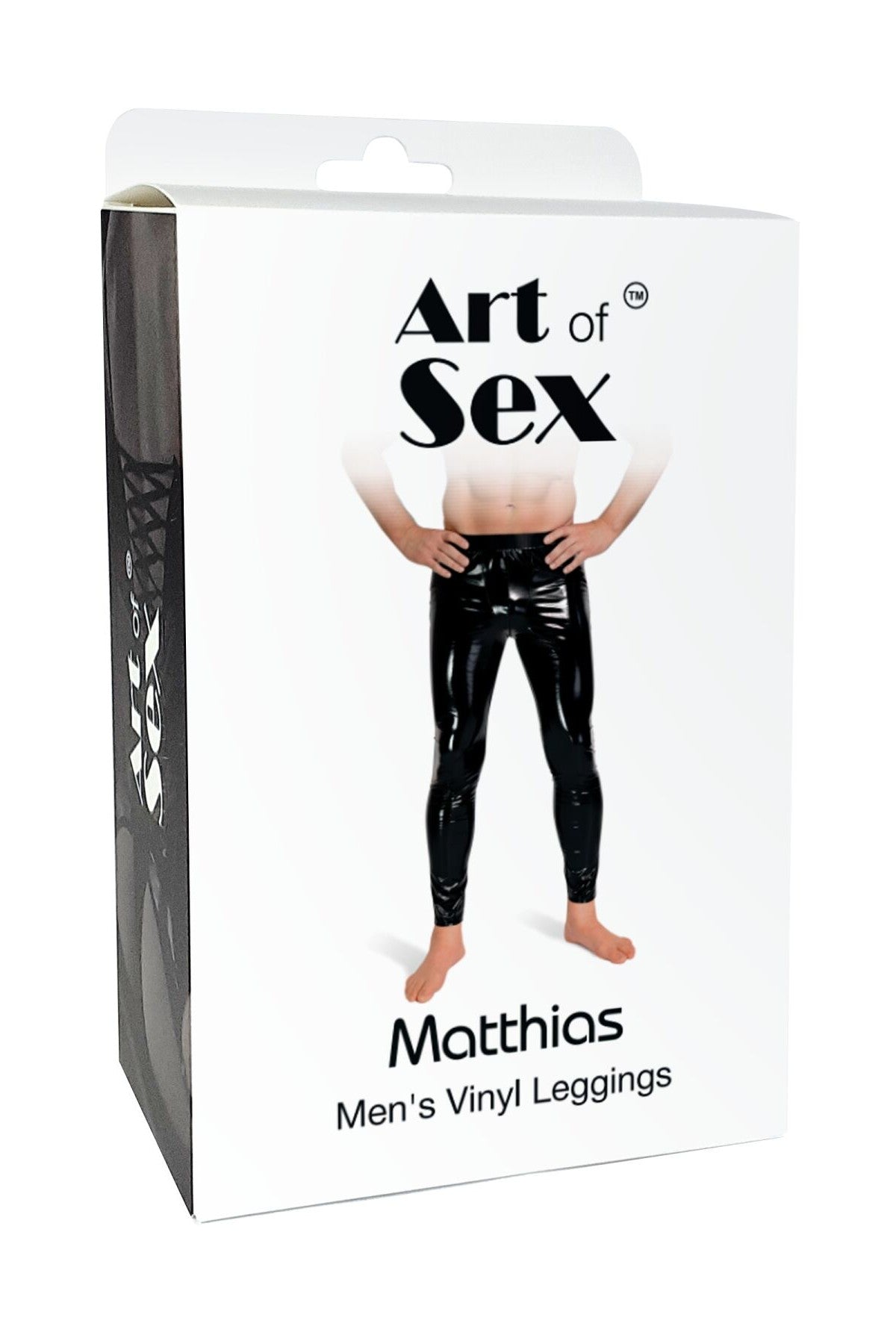 Чоловічі лаковані легінси Matthias black Art of Sex коробка