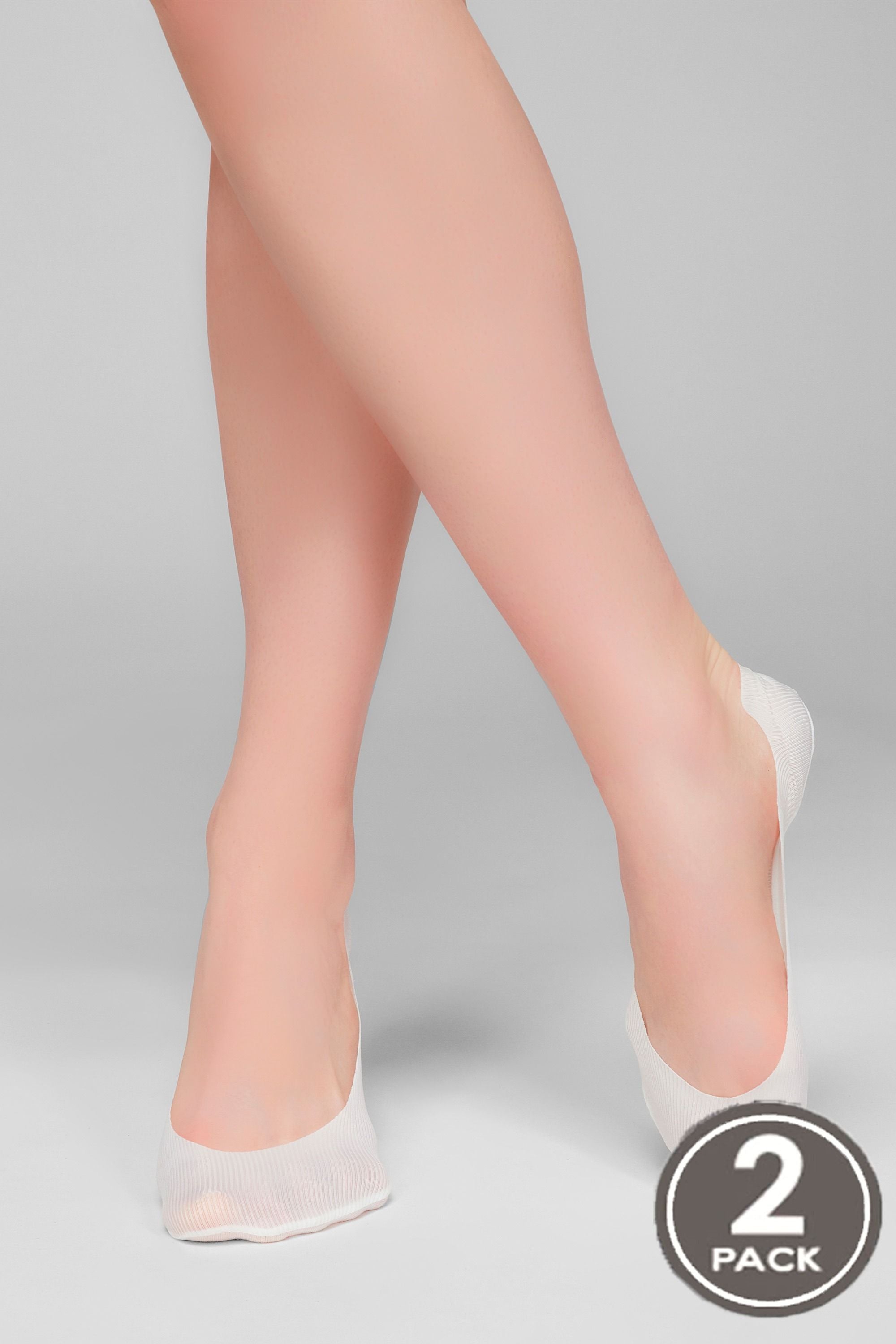 Бесшовные следки в рубчик 730 Laser Cut Rib Silicone (2 пары)