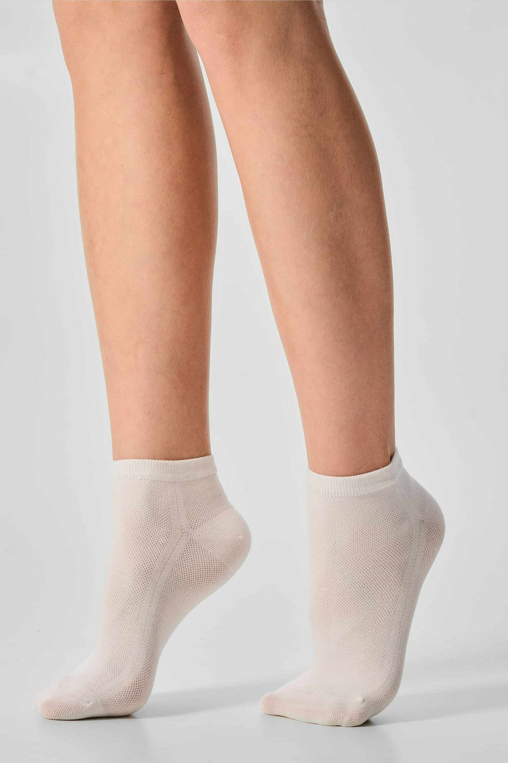 Бавовняні шкарпетки 8 Socks Cotton Mesh Low (3 пари) milk/pudra/sand