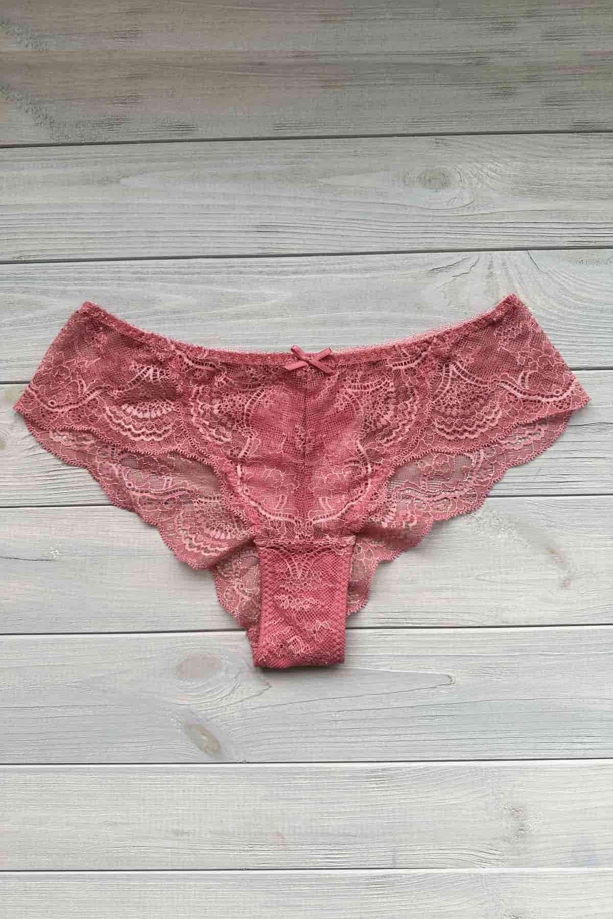 Кружевные трусики бразилиана Braziliana Lace L803 coral