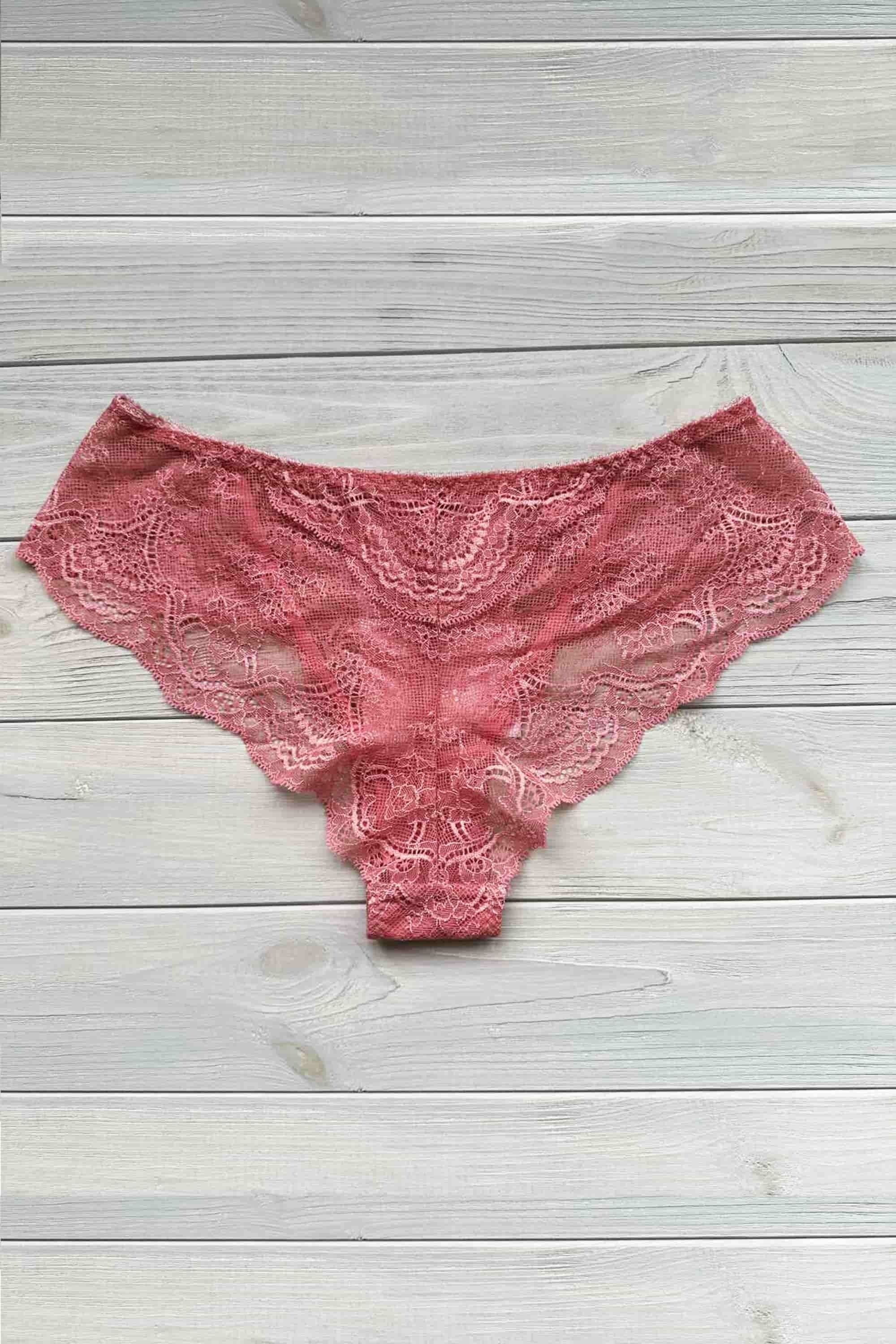 Кружевные трусики бразилиана Braziliana Lace L803 coral