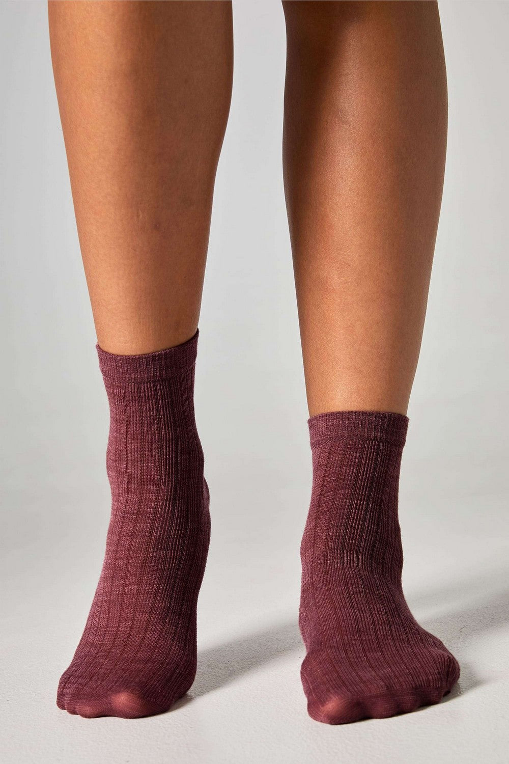 Вовняні шкарпетки W12 (2 шт.) burgund/lila Legs