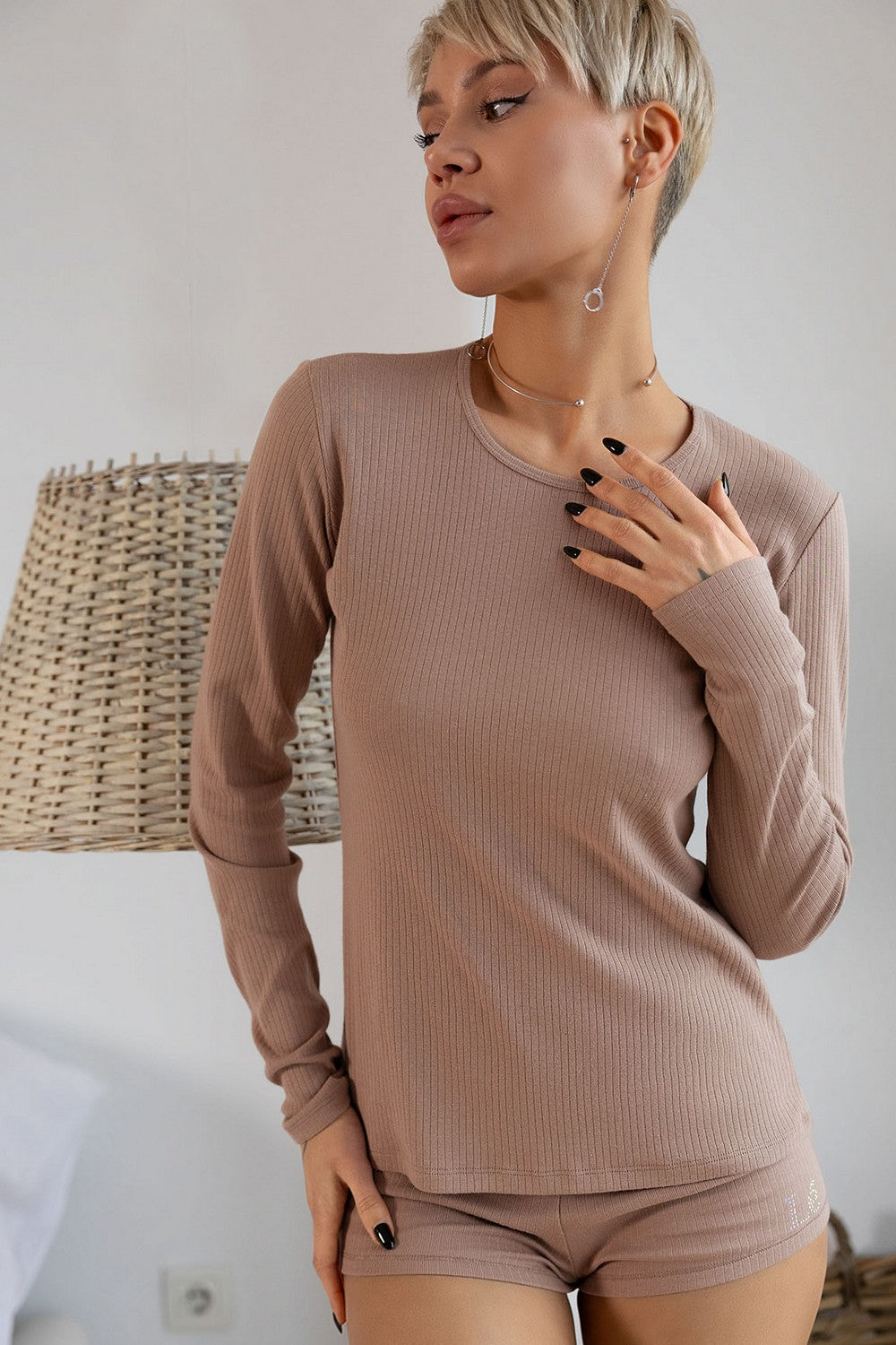 Лонгслив из хлопка 1322/42007