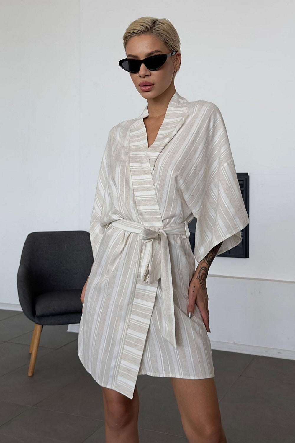 Халат в полоску 1548/69014