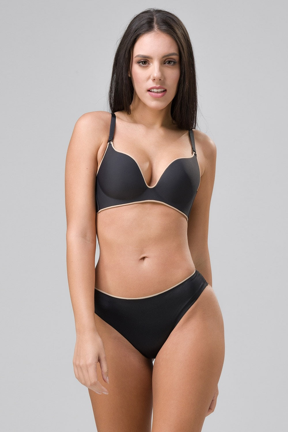 Трусики слип из микрофибры Miracle 2808 black