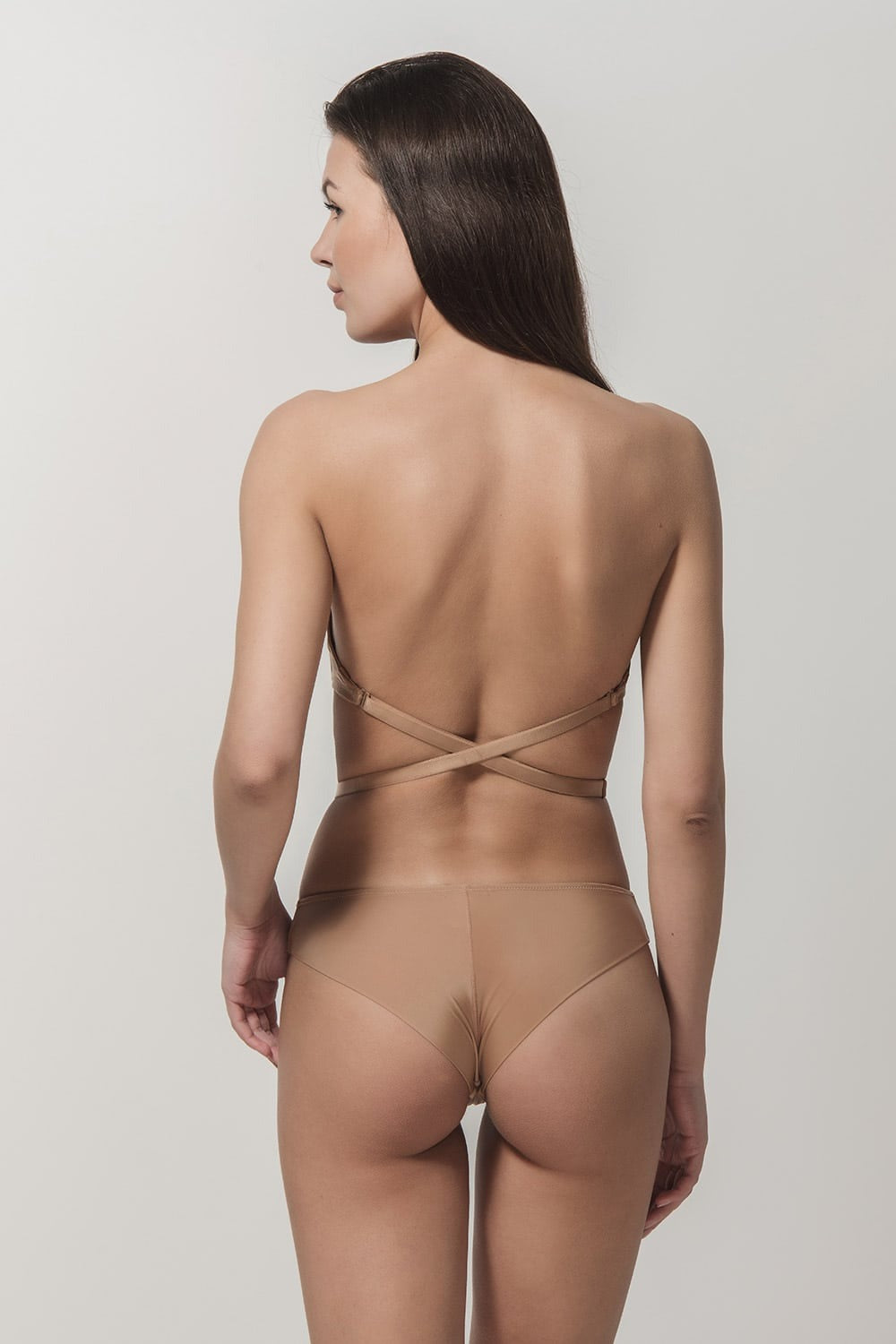 Трусики бразилиана из микрофибры Secret 24015 skin