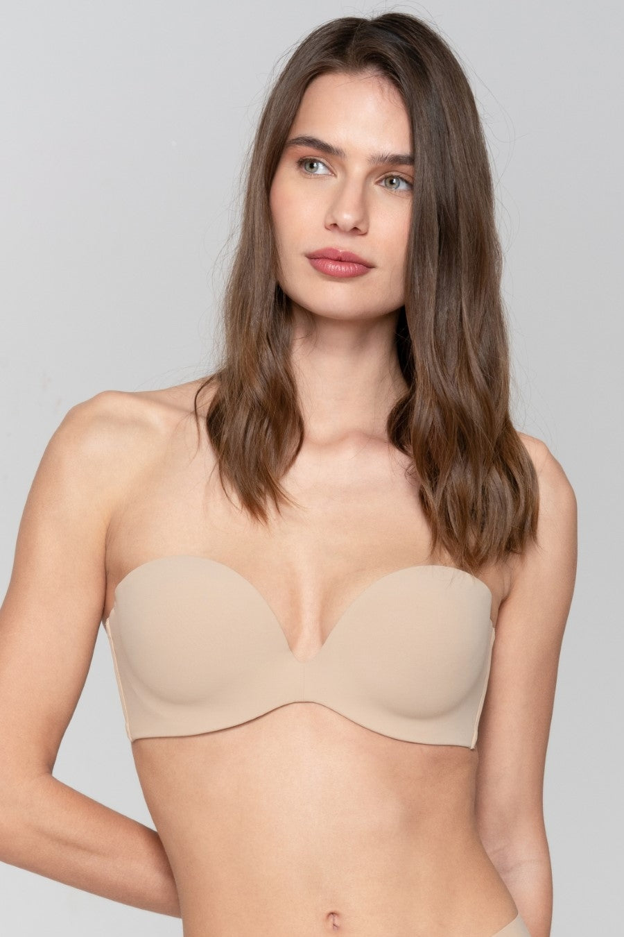 Бюстгальтер із знімними бретелями Secret sense 11062B beige Luna Splendida