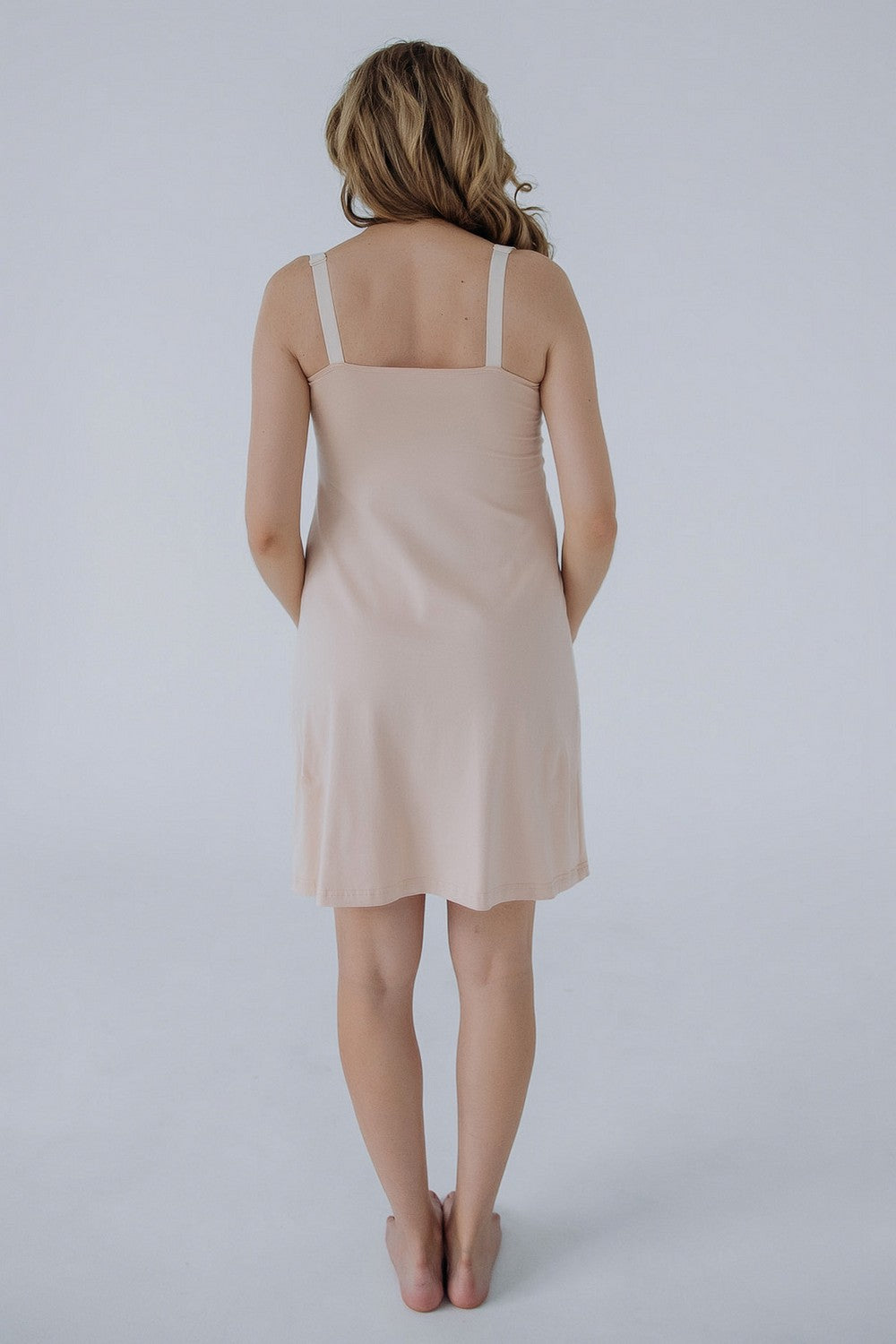 Нічна бавовняна сорочка для годуючих мам 24182 Soft&Lace frappe