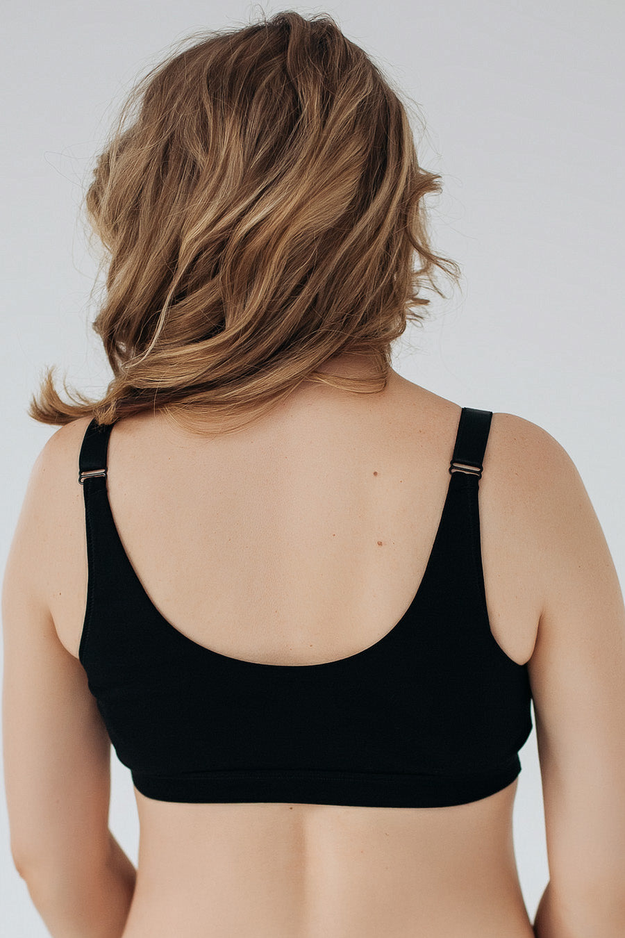 Хлопковый топ для кормящих мам 822 black