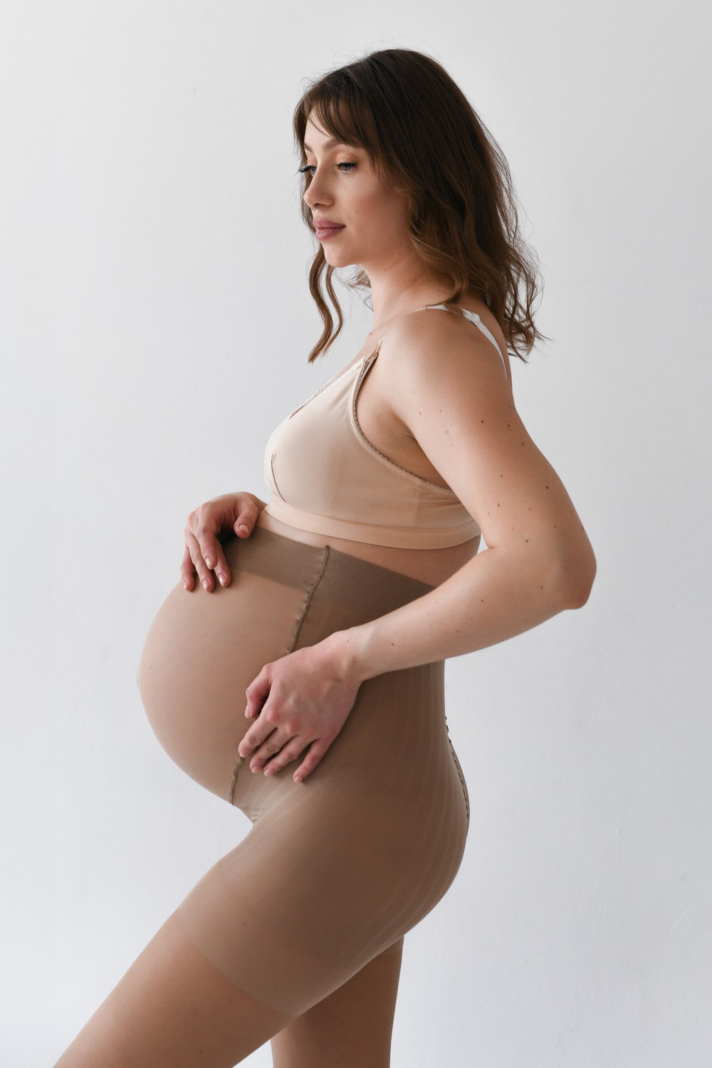 Тонкі колготки для вагітних зі вставкою на животі 530 (20 den)