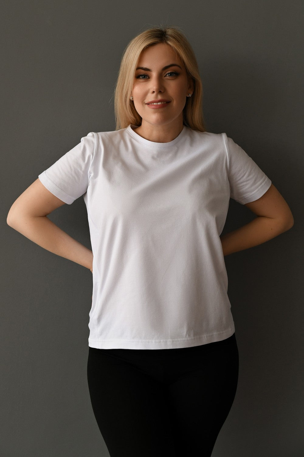 Хлопковая футболка для беременных 24300 white