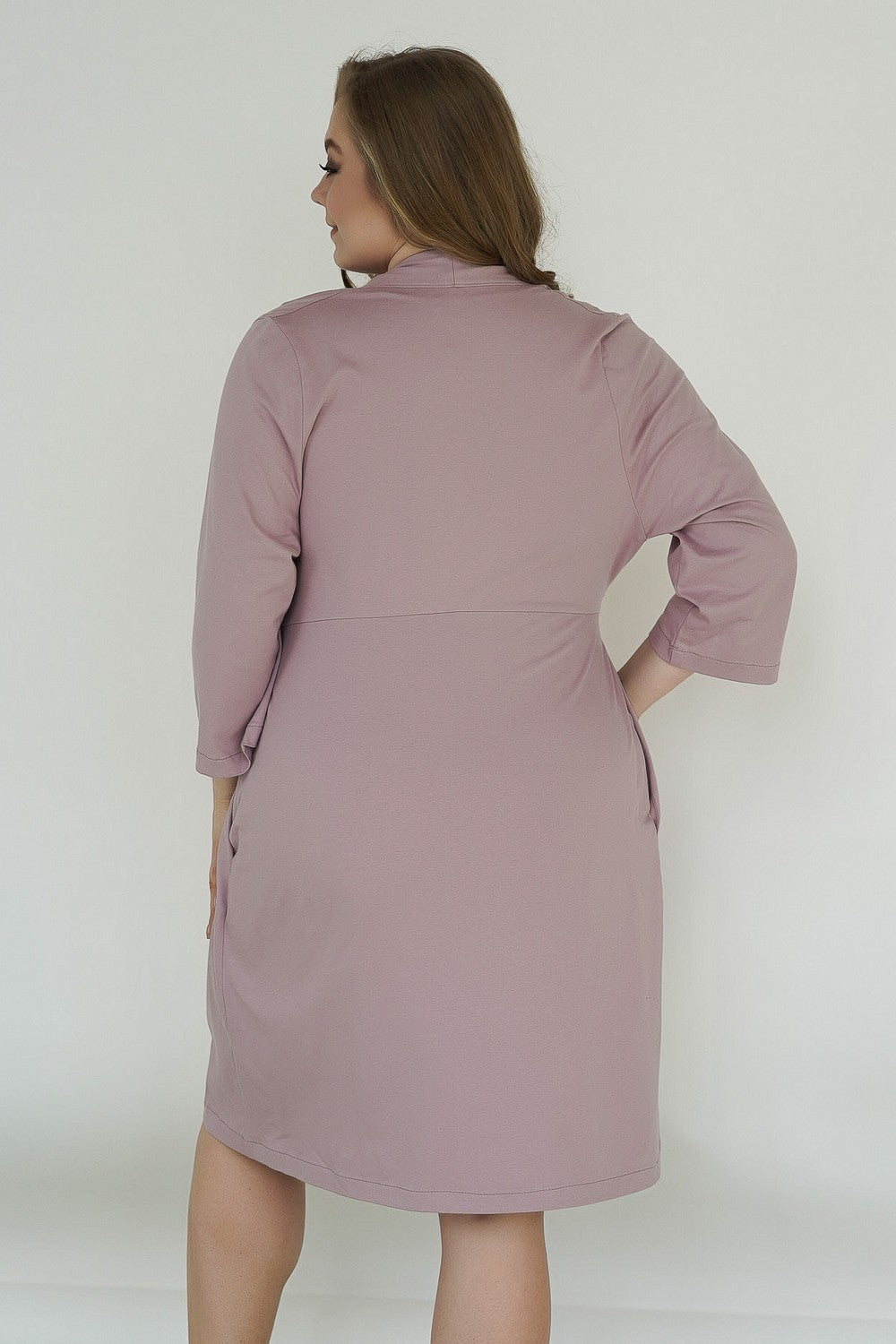 Трикотажный халат для беременных 25310 Rosemary amethyst