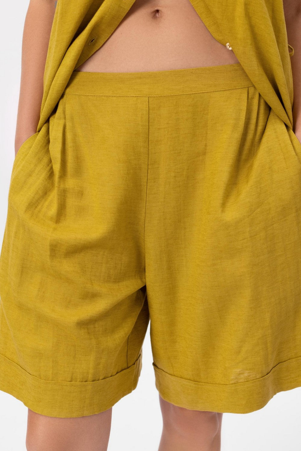 Шорти з льону та віскози BR26-02-LS Shiny Linen Marc & Andre