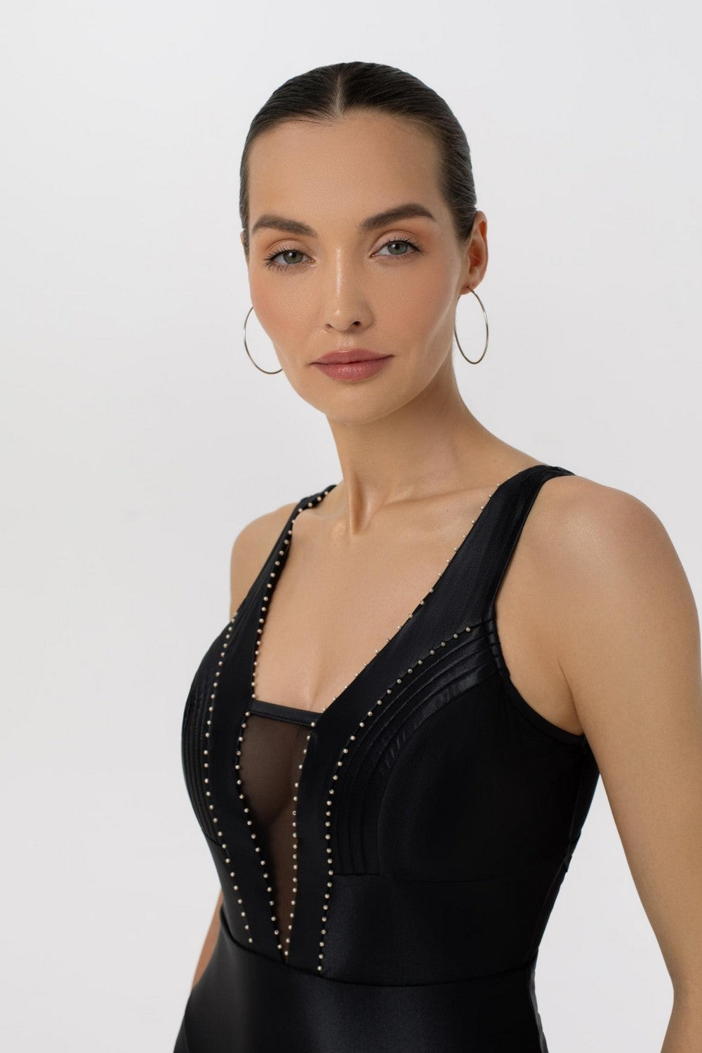 Купальник із мікросіткою L2513-211 Black Couture Marc & Andre