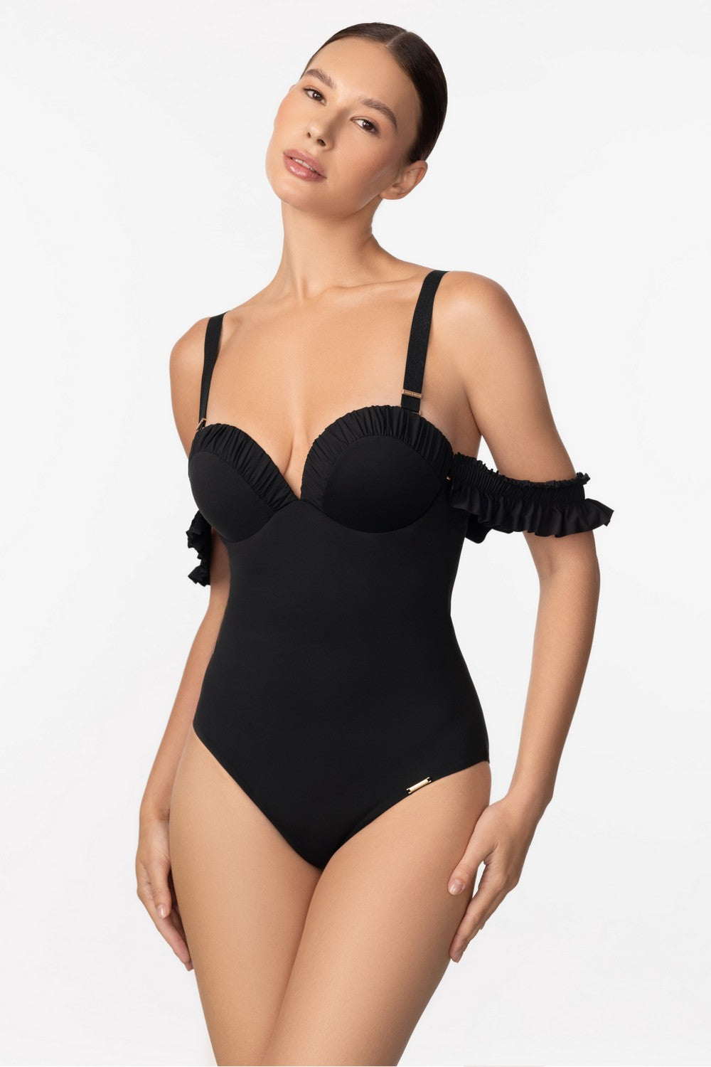 Купальник з рюшами L2604-941 So Chic Marc & Andre