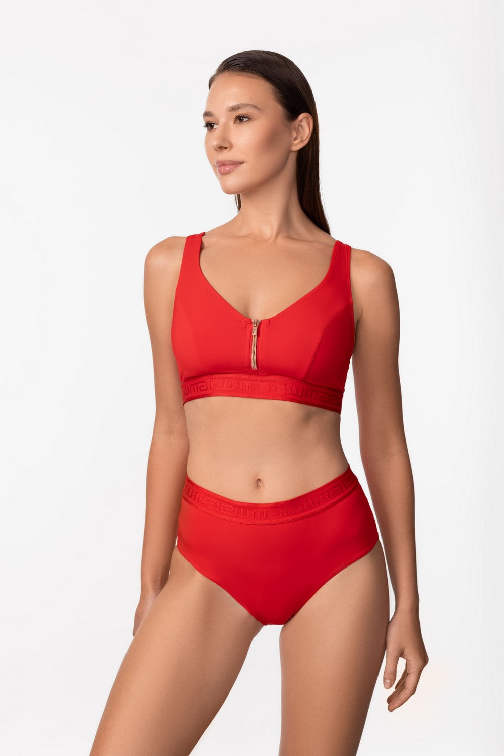 Високі плавки сліп SP2605-Z-HWB Update zipper Marc & Andre