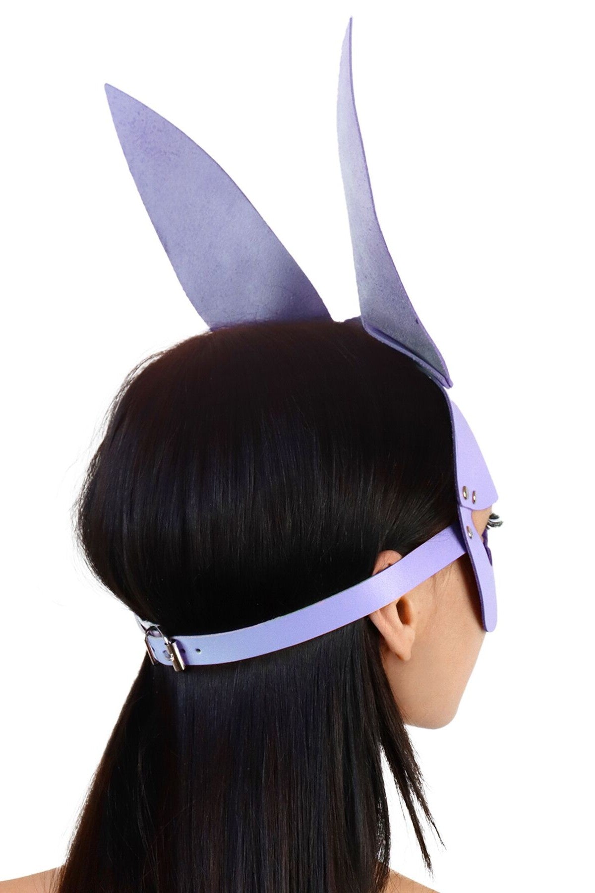 Кожаная маска Bunny lavender SO9648
