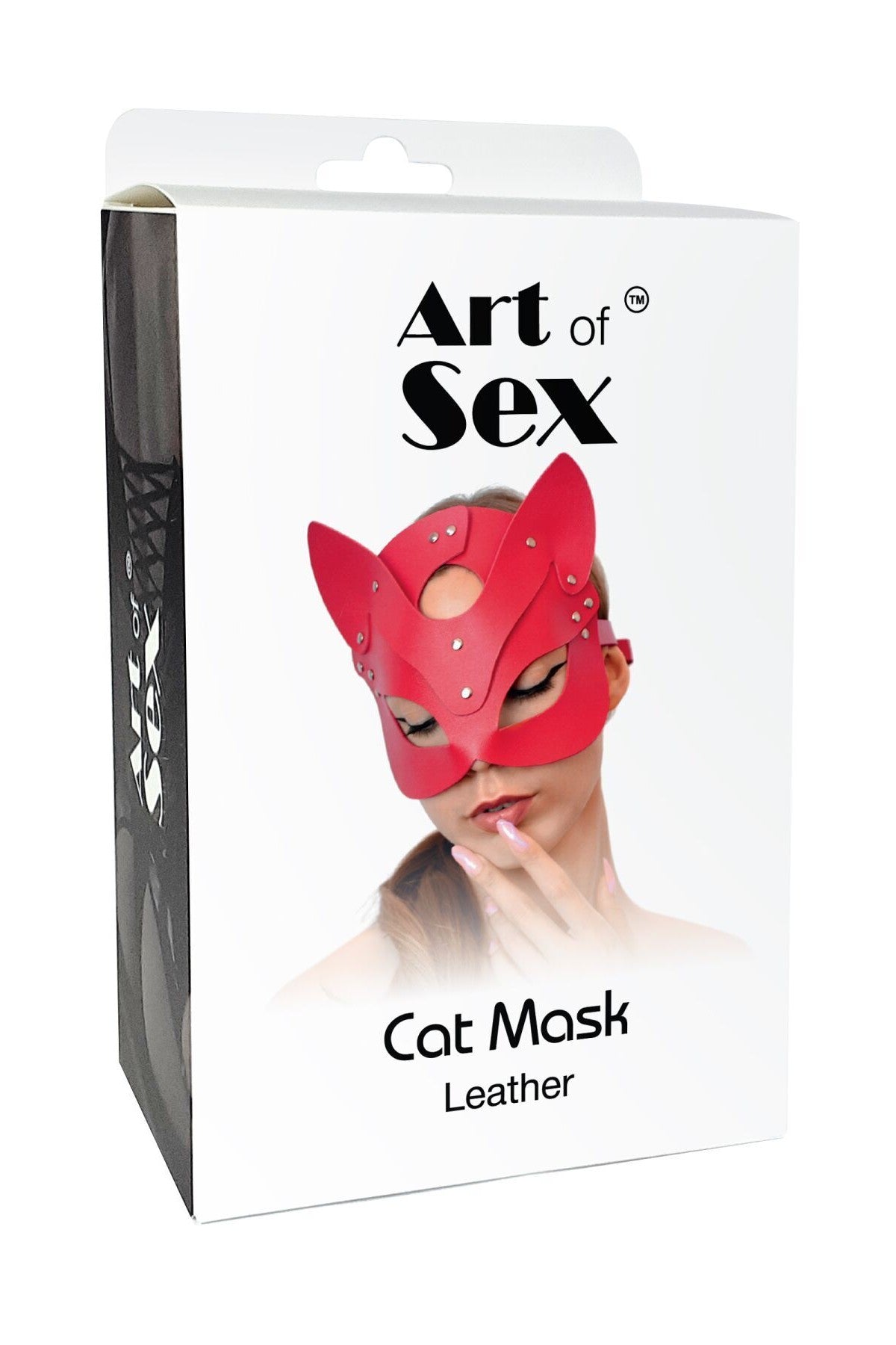 Кожаная маска Cat red SO7769