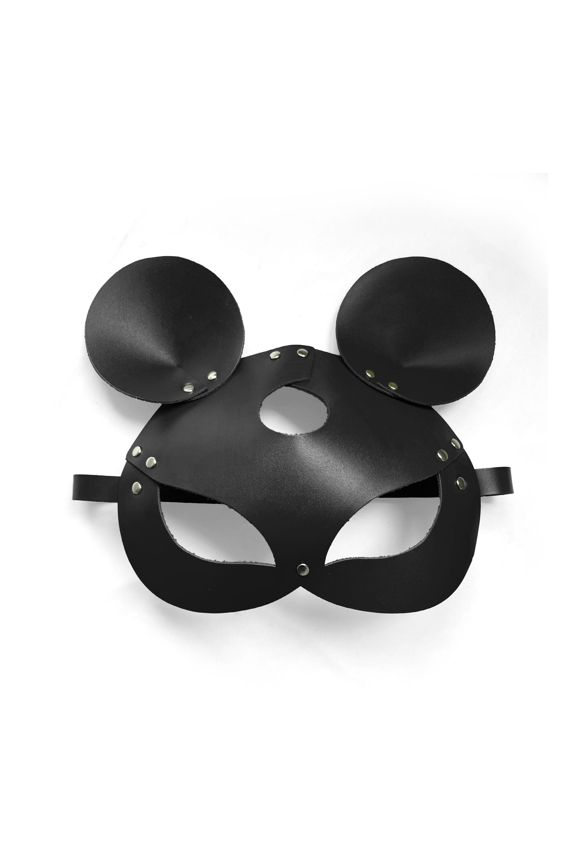 Кожаная маска Mouse black SO 9649
